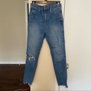 MADEWELL | Curvy High-Rise Skinny Distressed